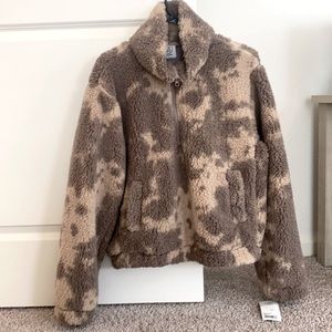 1/4 zip teddy pullover